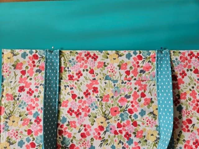 Pin the straps on top of the accent strips