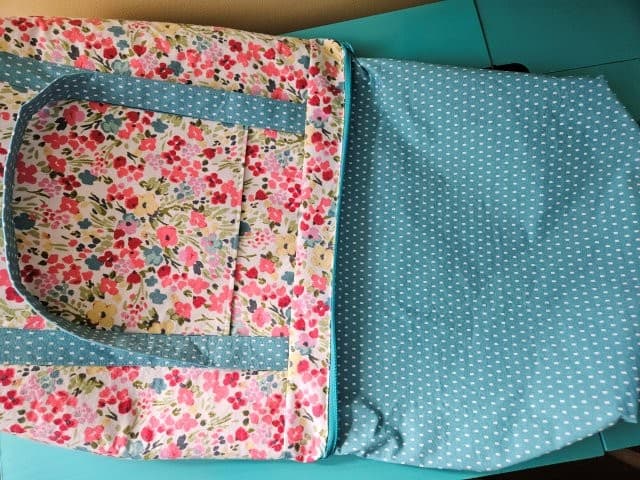 Turn the tote bag right side out