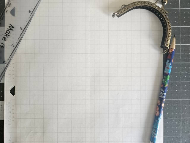 Draw vertical line on graph paper