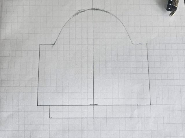 Draw a rectangle to create square bottom