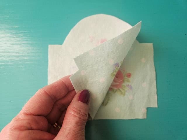 Place outer fabric pieces right sides together