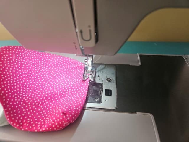 Sew the opening in the lining closed