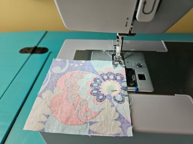 Sew the side of the square