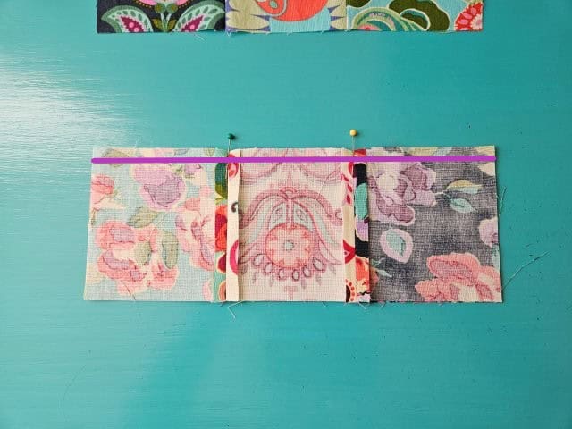 Sew along the top edge