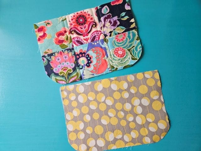 Flap cover pieces with rounded corners.