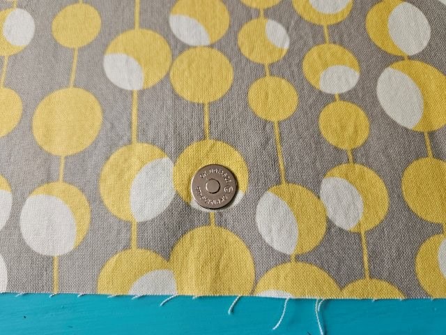 Finished magnetic snap