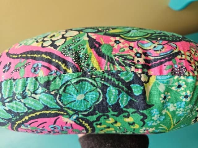 Opening for turning sewn together