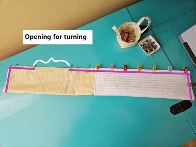 Fold the flat iron travel case in half lengthwise