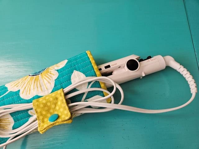 Curling iron flat iron travel sleeve sewing tutorial