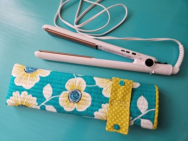DIY curling iron travel case