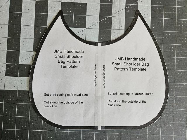 Picture of the template cut out