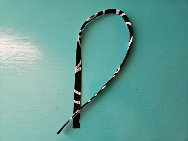 Picture of the finished shoulder bag purse strap