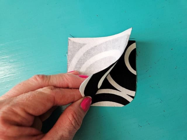 Place snap closure strap pieces right sides together