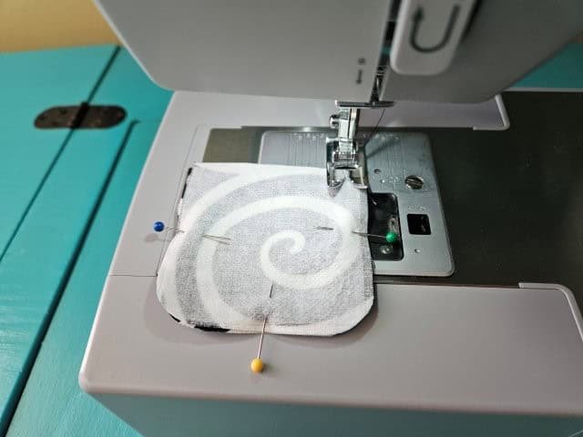 Sewing the snap closure strap