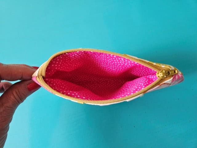 Pleated zipper clutch purse sewing tutorial