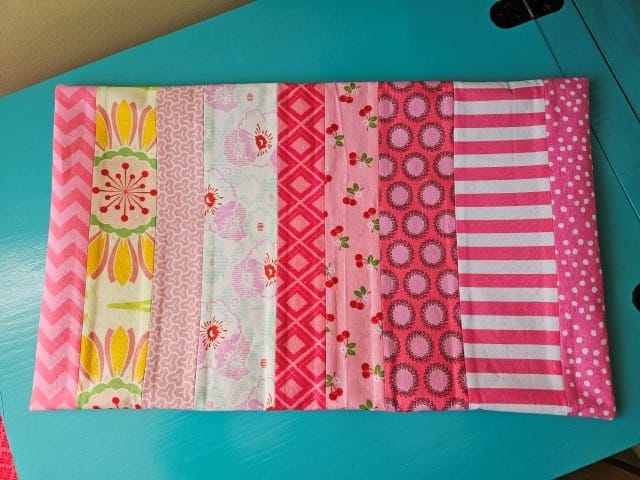 Turn the pillow cover right side out