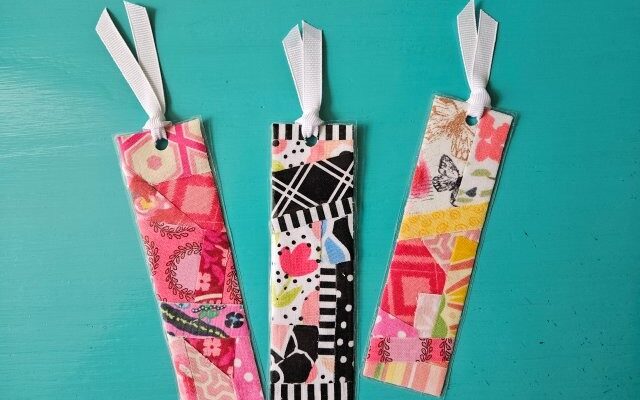 Simple Scrap Fabric Bookmark – No Sewing Required