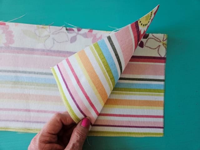 Place the pocket pieces right sides together