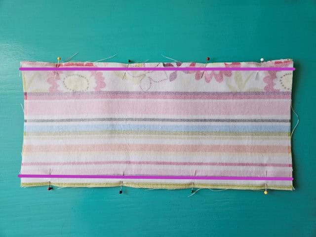 Sew the pocket fabric pieces