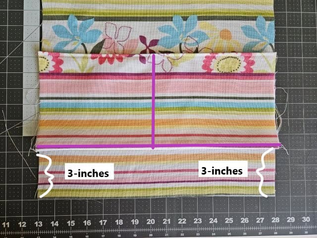 Place the pocket piece on top of one of the back outer pieces