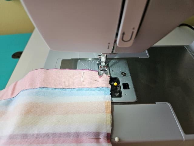 Sew the sides and bottom of the bag