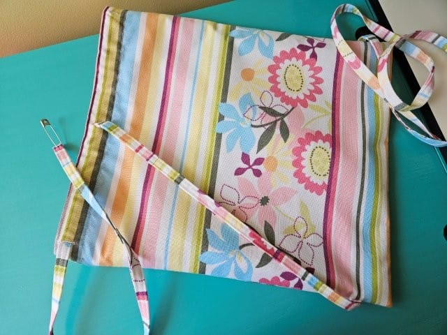 Weaving the backpack strap