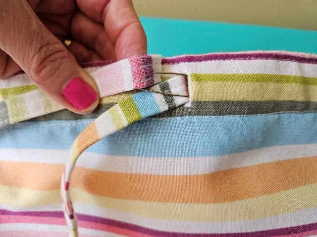 Weaving the other strap