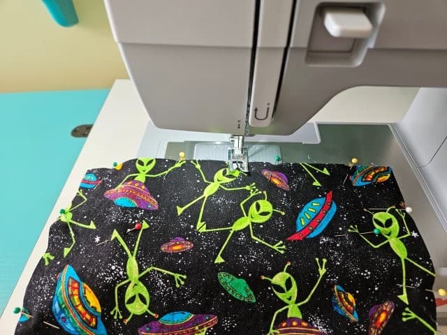 Quilt the batting to the fabric