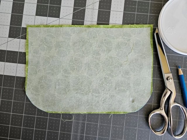 Cut along the marked lines to round the corners
