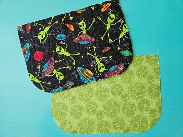 Picture of the flap cover pieces with rounded bottom corners