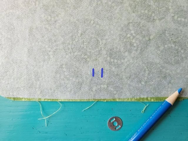 Mark the slots of the washer
