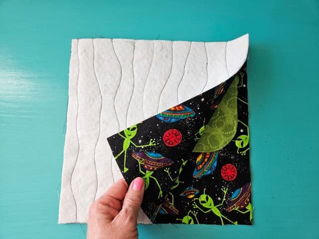 Place fabric pieces right sides together