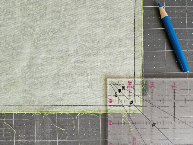 Square the bottom of the crossbody messenger bag