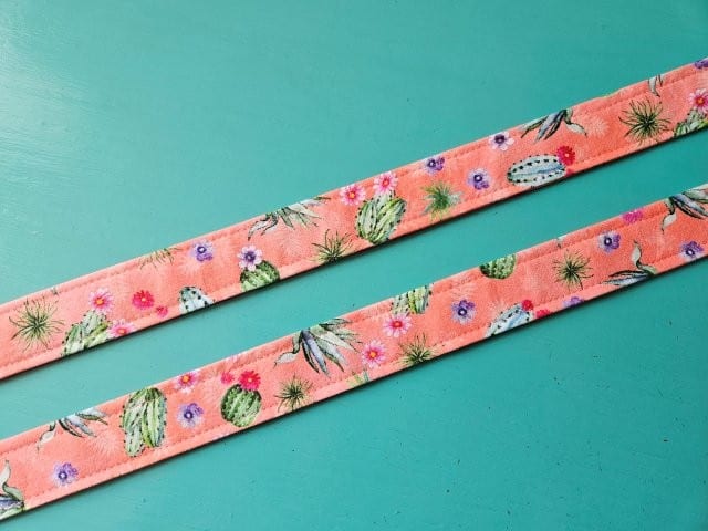 Picture of the finished straps