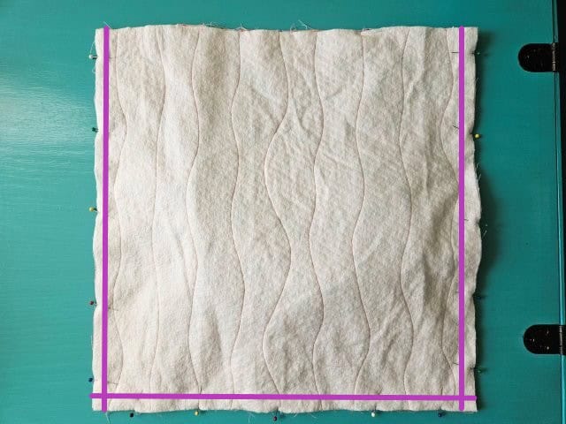 Sew the sides and bottom of the tote bag leaving the top open