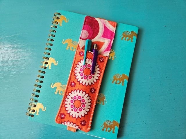 How to sew a journal bookmark pen holder sewing pattern