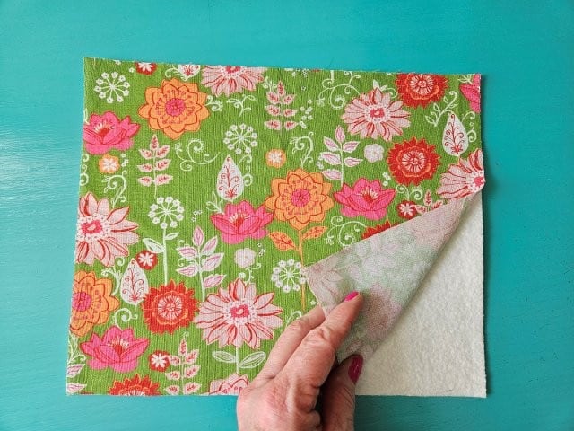 Batting on wrong side of fabric