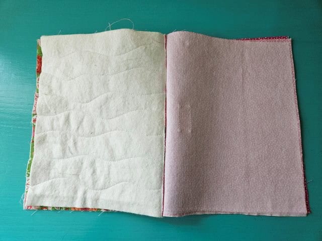 Fold the pouch right sides together