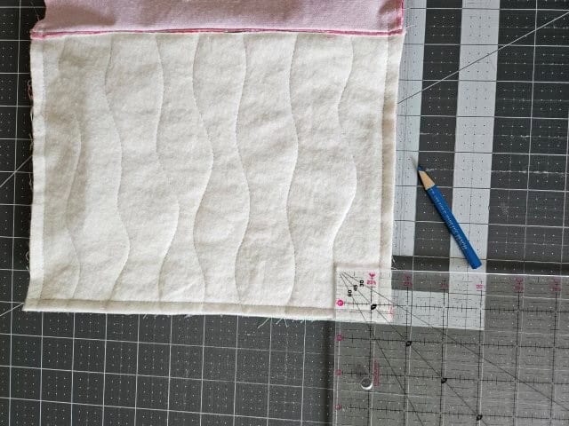 Measure and cut the bottom squares