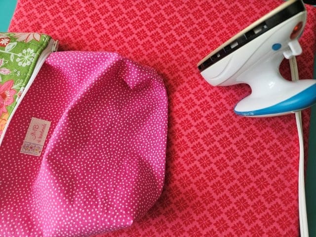Fold in the opening and press