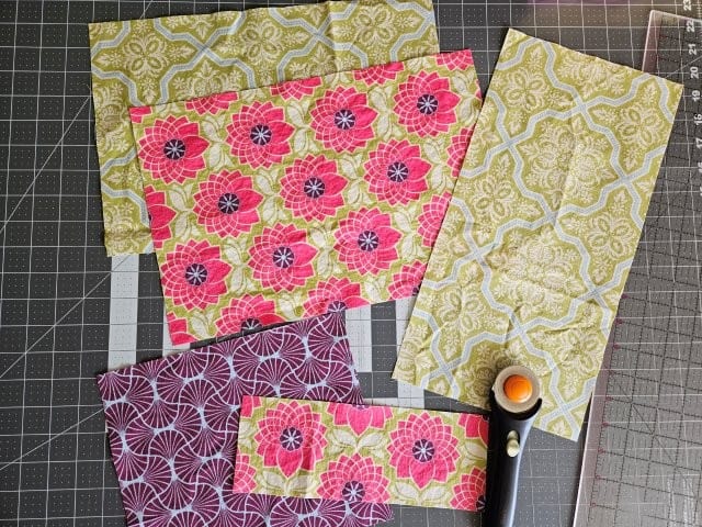 Notepad holder fabric pieces
