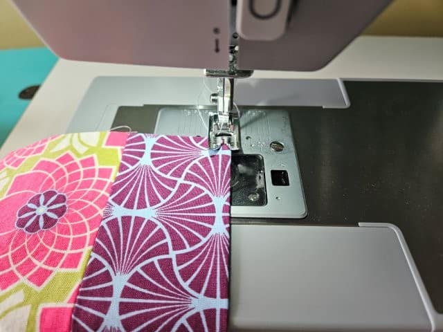 Top stitch along the fold