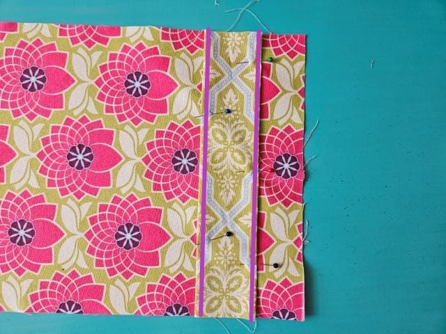 Sew along each folded edge