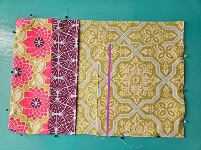 Sew to create the pen pocket