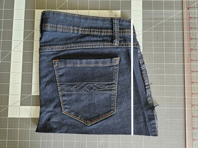 Cut off the excess to make a straight edge