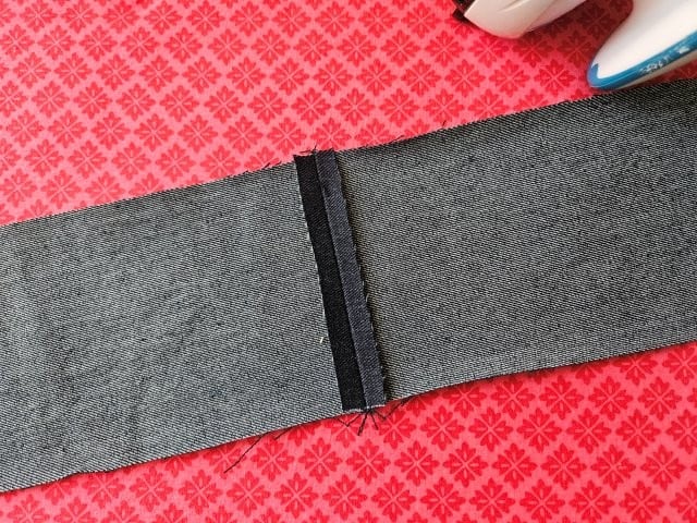 Press the seam flat