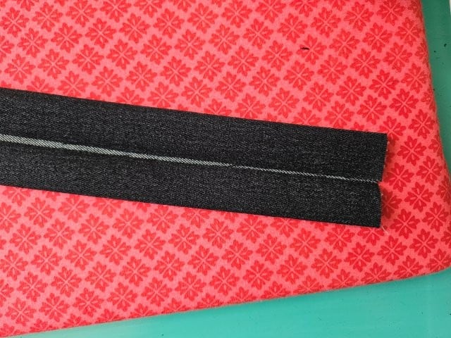 Fold the other side to the center and press