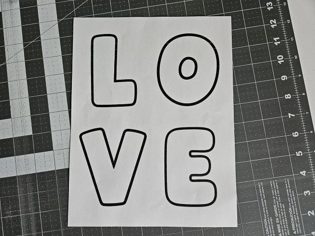 Downloaded and printed letters