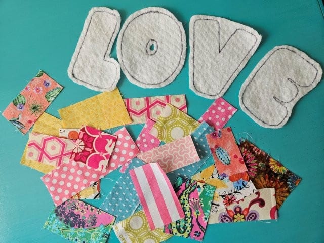 Gather your fabric scraps