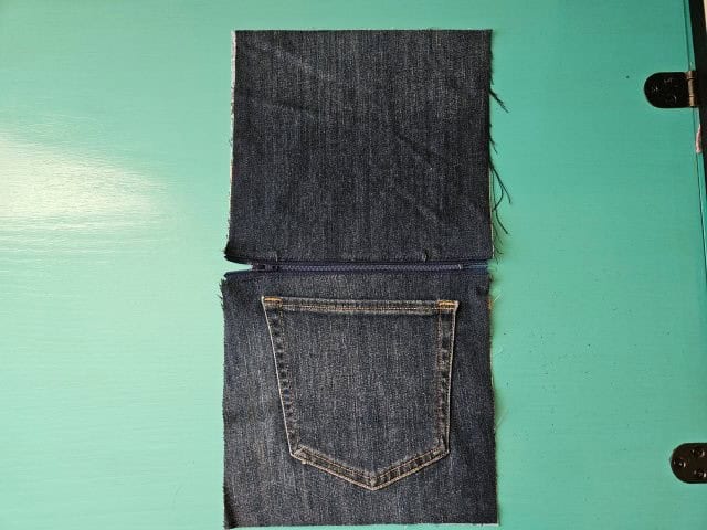 Picture showing the finished zipper
